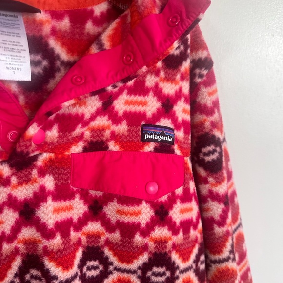 PATAGONIA Aberdeen Aztec Synchilla Snap T Pullover Small Southwestern Tribal - Picture 4 of 6